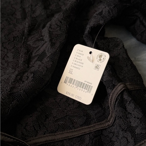 NWT free people intimately daylight cardi - black - Picture 5 of 9